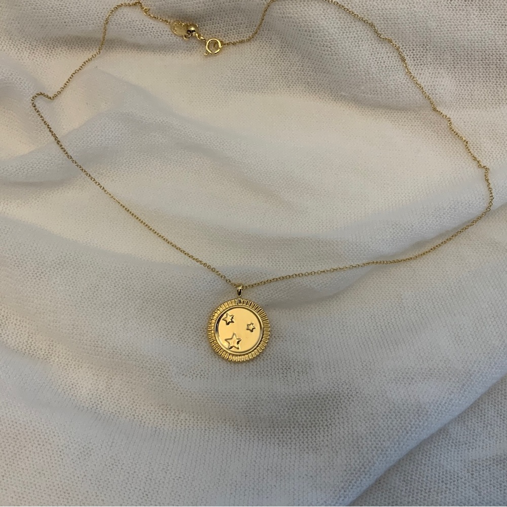 Gorjana Gold Super Star Coin Necklace